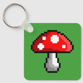 Pixel Mushroom-nyckelkedja Nyckelring