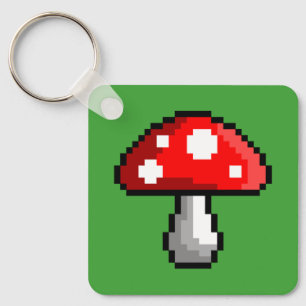 Pixel Mushroom-nyckelkedja Nyckelring