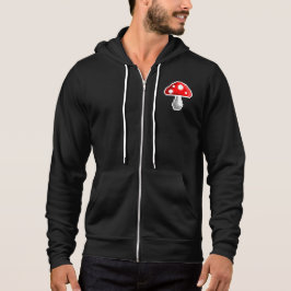 Pixel Mushroom Zip Hoodie (Mörk) T Shirt