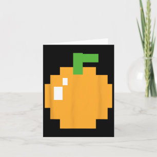 Pixel Orange 80-tal Retro Arkadspel Halloween Kort