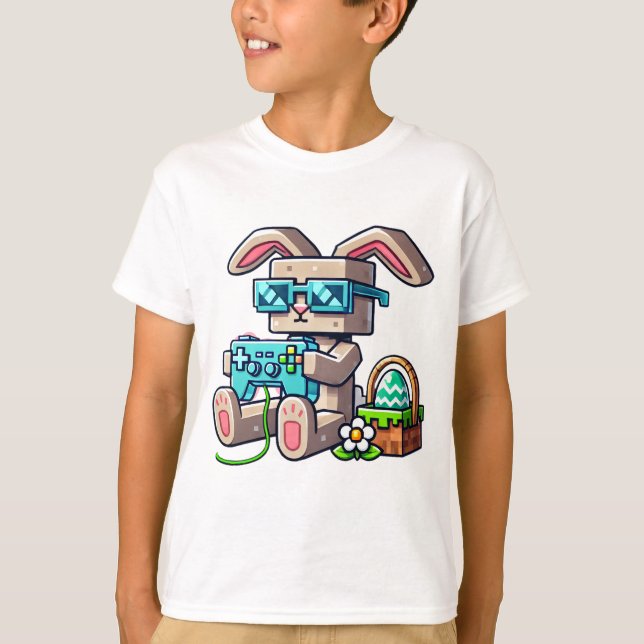 Pixel-Påskhare T Shirt (Framsida)