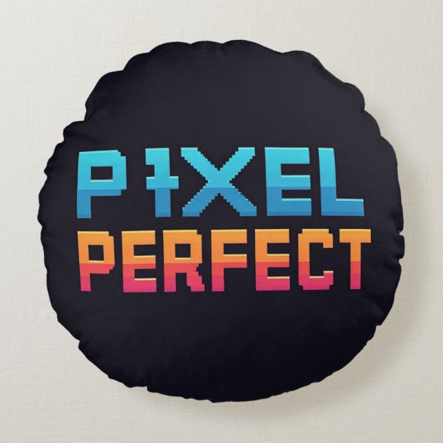 Pixel-Perfekt Rund Kudde (Framsidan)