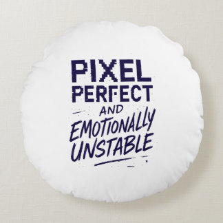 Pixel-Perfekt Rund Kudde