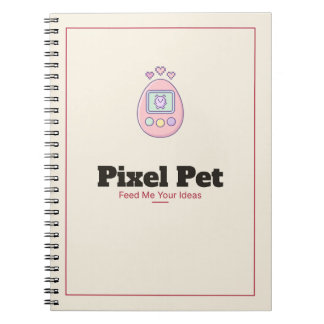 Pixel Pet Virtuell Djur Spiralblock