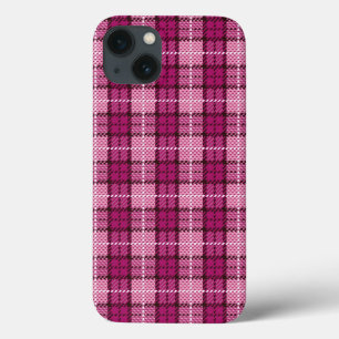 PIXEL Plaid_Magenta-Black