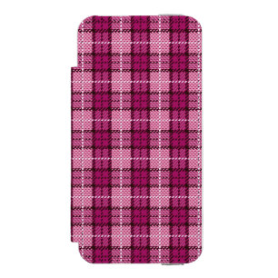 PIXEL Plaid_Magenta-Black