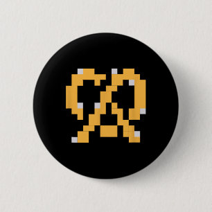 Pixel Pretzel 80s Video Game Enkel Halloween Grupp Knapp