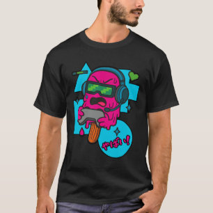 Pixel Rage Gamer Glass Strut Roande Glass Funny Sm T Shirt