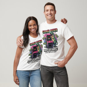Pixel Rawr-cade Rampage: T-Rex-omstarten T Shirt
