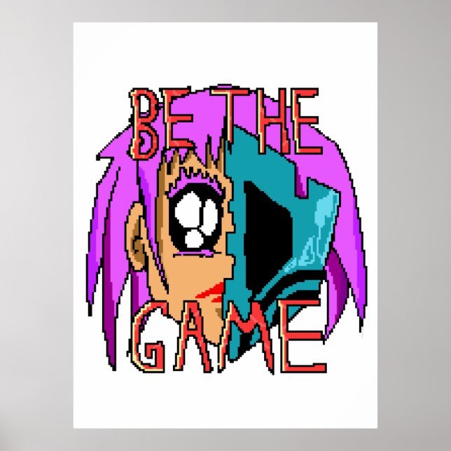 Pixel Rebel Zoe - 8-Bit Character Art Poster (Framsidan)