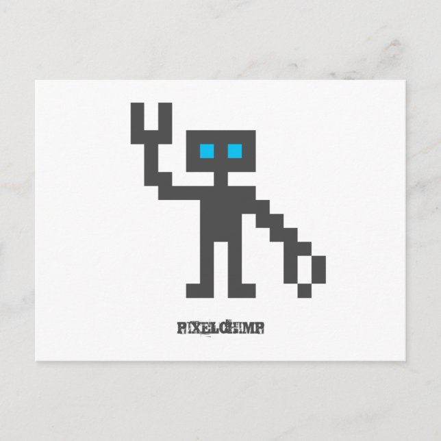 Pixel_Robot Vykort (Framsida)
