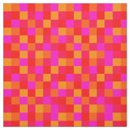 Pixel Rot Orange Pink Farben Pattern Tyg
