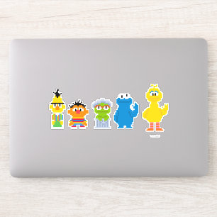 Pixel Sesame Street-tecken Klistermärken