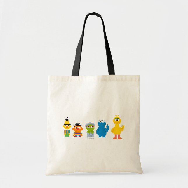 Pixel Sesame Street-tecken Tygkasse (Framsidan)