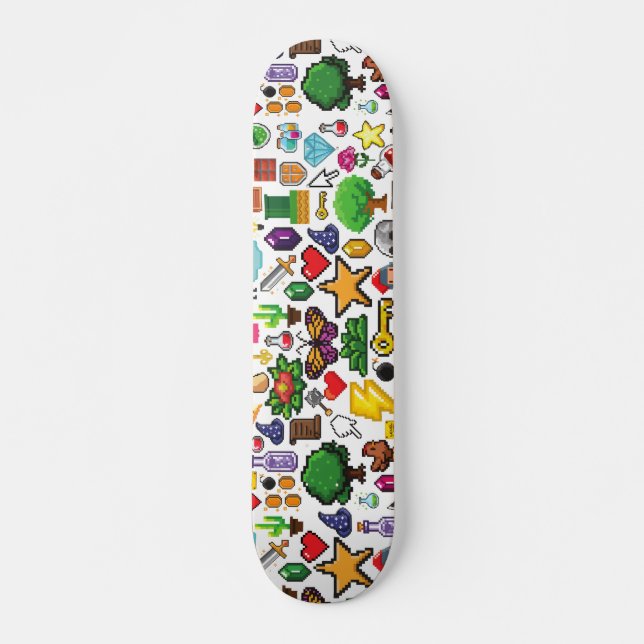Pixel Skateboard Designer Retro Gamer Pixel Skateb (Framsida)