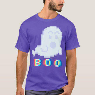 Pixel Spöken Go Boo T Shirt