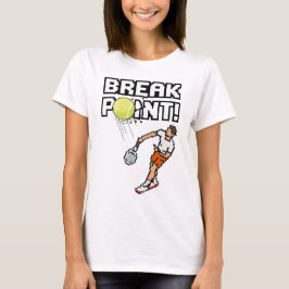 Pixel Sport Retro Tennis "Break Point"! T-Shirt