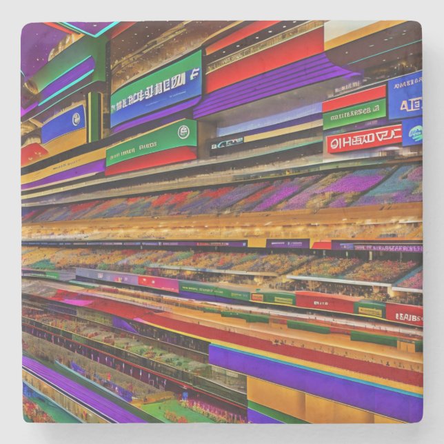 Pixel Store-Underlägg Stenunderlägg (Framsidan)