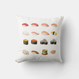 Pixel Sushi Cushion - Scan QR Code for Sushi game Kudde