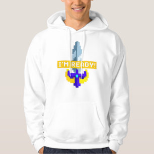 Pixel Sword Hoodie - "Jag är Redo!" Spelarväxel
