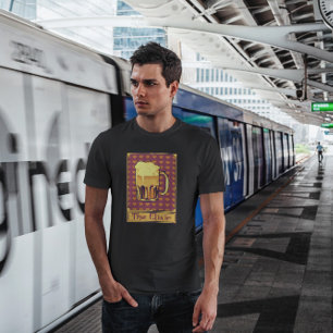 Pixel Tarot Card Beer Drink T Shirt