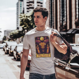 Pixel Tarot Card Djävulen T Shirt