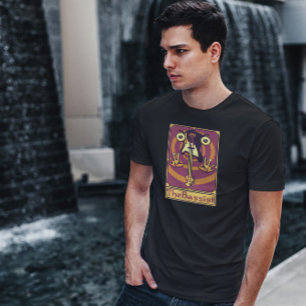 Pixel Tarot Card Guitar T Shirt