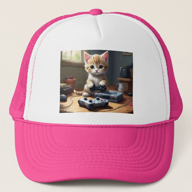 "Pixel Tassar: Gamer Kitten in action" Keps (Framsida)