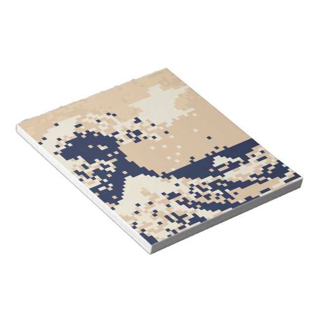 Pixel Tsunami 8-bitars Pixel Art Anteckningsblock (Vinklad)