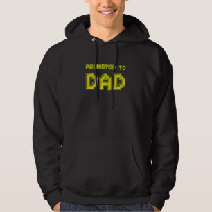 Pixel Uppflyttad till Dad Gamer-huvtröja Hoodie
