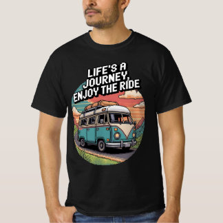 Pixel Van Life - Livet är en resa, njut av Ride T Shirt