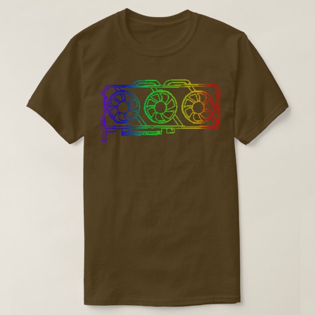 Pixel View RGB Gaming Graphic d Gamer T Shirt (Design framsida)