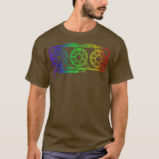 Pixel View RGB Gaming Graphic d Gamer T Shirt
