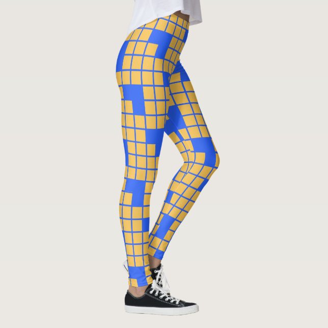 Pixel Wave Geometric Leggings (Höger)