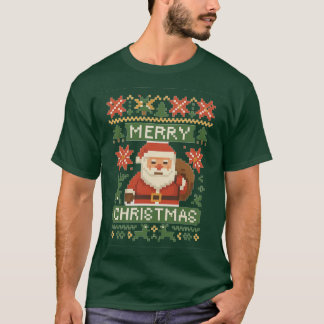 Pixel-Weihnachtstraum T Shirt