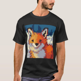 Pixelart, Pixel Art, Fox, vos T Shirt