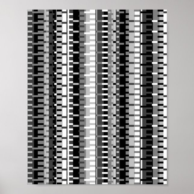 Pixelartad matematisk mönster  poster (Framsidan)