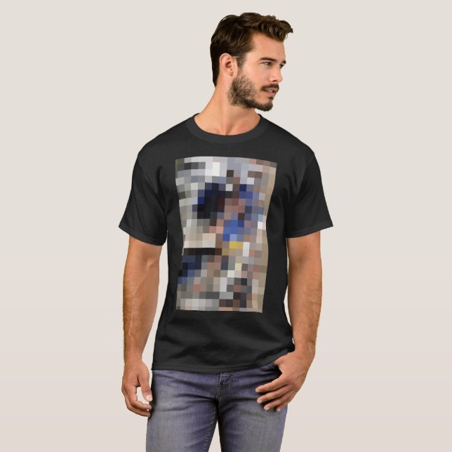 Pixelated avbildar t shirt (Hel framsida)