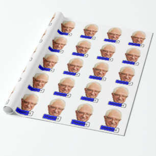 Pixelated Bernie Sanders - PROGRESS Presentpapper