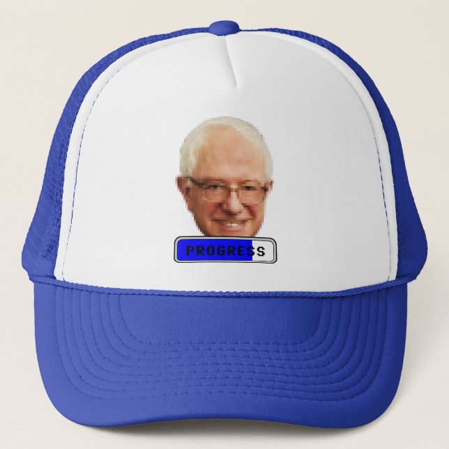 Pixelated Bernie Sanders - PROGRESS Truckerkeps (Framsida)