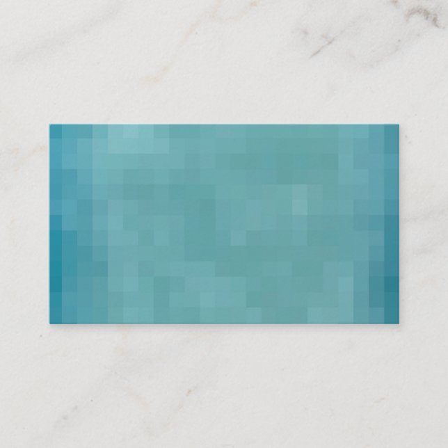 Pixelated Grunge Background - Teal Visitkort (Framsida)