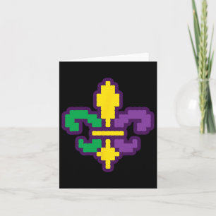 Pixelated Jester Hat Video Gamer E-sport Retro Mor Kort