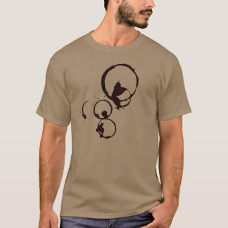 Pixelated kaffe befläcker manarT-tröja Tee