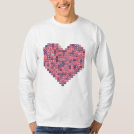 Pixelated Kärlek T Shirt