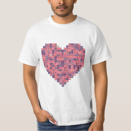 Pixelated Kärlek T Shirt