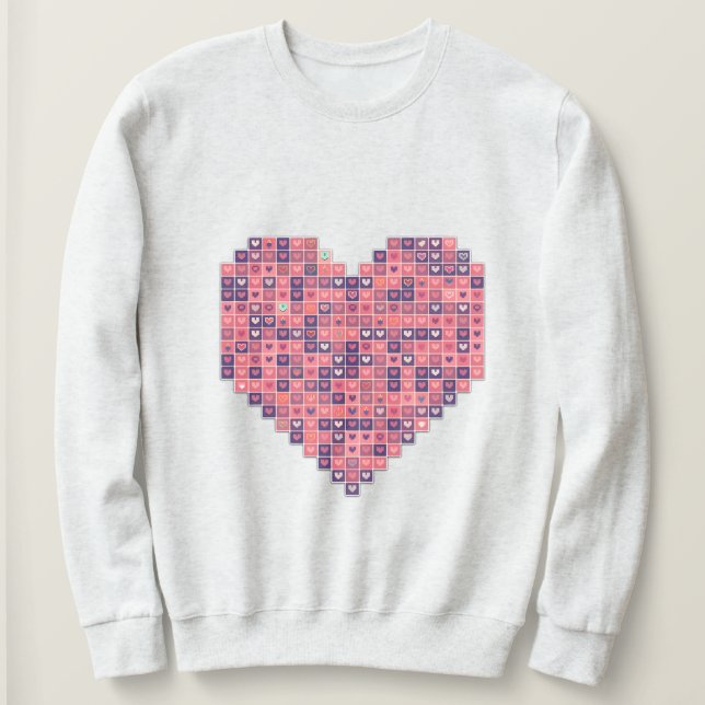 Pixelated Kärlek T Shirt (Design framsida)