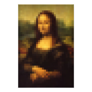 Pixelated Mona Lisa 2 Fototryck