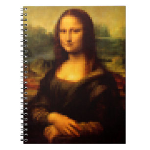 Pixelated Mona Lisa Anteckningsbok Med Spiral