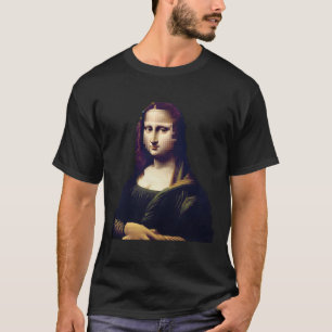 Pixelated Mona Lisa Digital Renaissance Remix Stic T Shirt