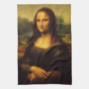 Pixelated Mona Lisa Kökshandduk